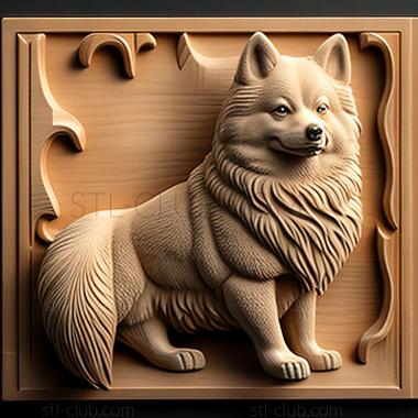 3D model st Swedish Lapphund dog (STL)